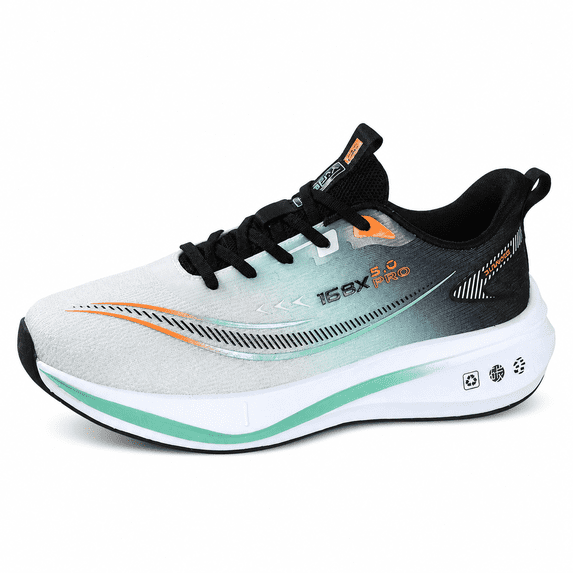 Men's Running Shoes with Midfoot Carbon Plate, Lightweight Breathable Athletic Sneakers