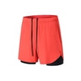 thumbnail image 1 of Men's Running Shorts, 2-in-1 Stealth Short, Summer Quick-Drying Breathable Double-Layer Anti-Slip Three-Quarter Training Fitness Running Gym Yoga Outdoor Sports Shortsshorts, 1 of 7