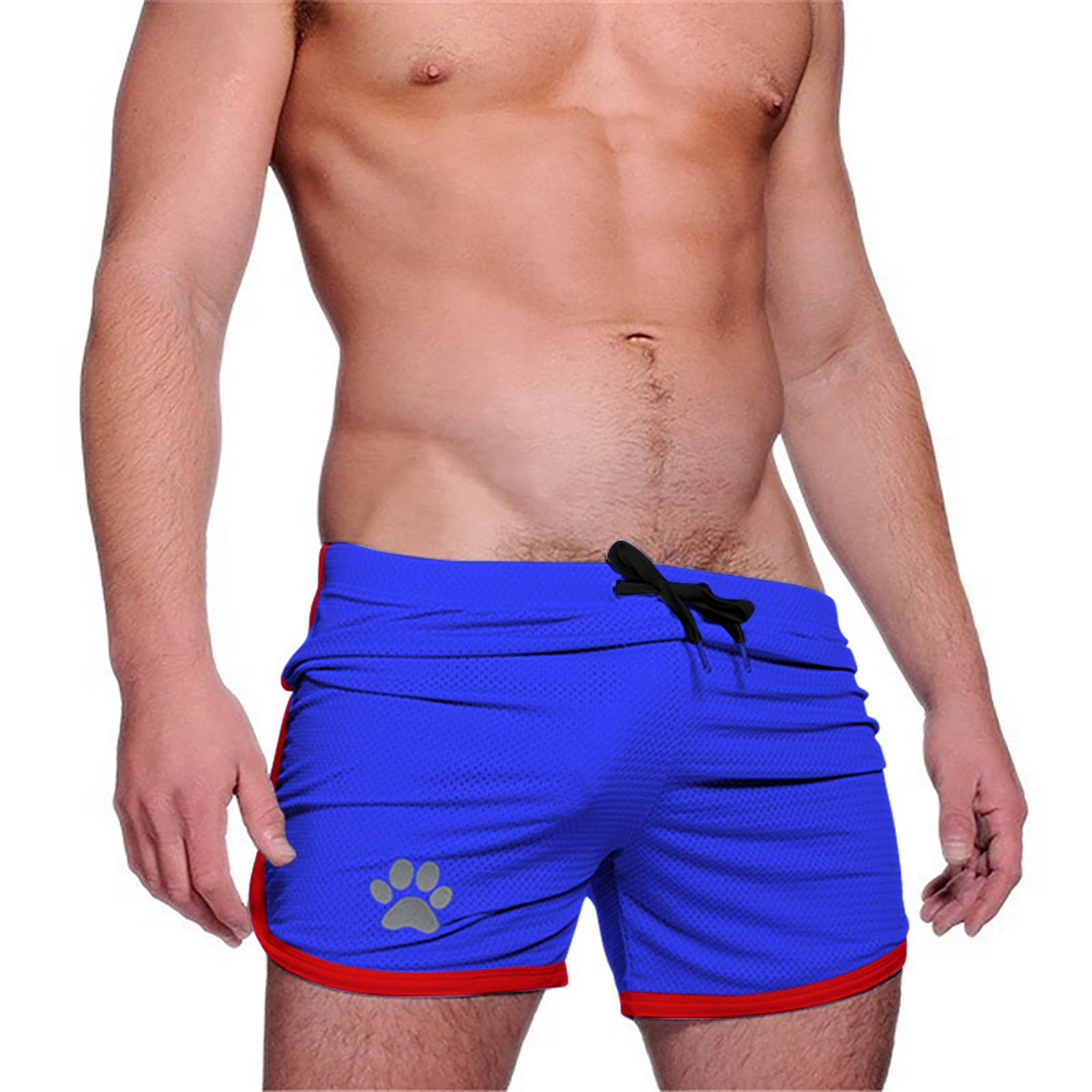 Men's Gym Workout Shorts – Fitted Running Training Joggers With Pockets, Ink-Blue, Sizes M-4XL - View #4