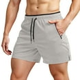 thumbnail image 1 of Men's Running Shorts With Zipper Pockets Gym Athletic Workout 5" Shorts For Men, 1 of 5