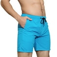 thumbnail image 1 of Men's Running Shorts with Zipper Pockets Quick Dry Gym Athletic Workout Shorts for Men - l, 1 of 6