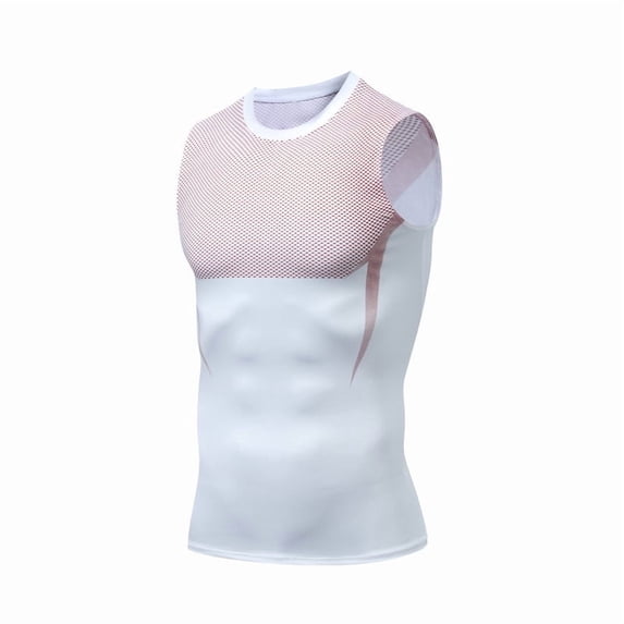 Men's Running Sport Tank Tops Dry Fit Moisture Wicking Athletic Mesh Sleeveless Shirts Breathable Cool Workout Base Layer for Gym Training Fitness