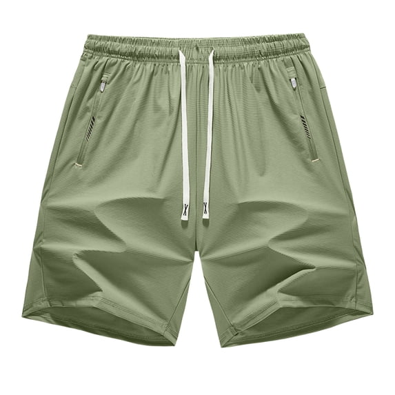 Men's Running Sports Shorts with Zipper Pockets Gym Workout Quick Dry for Hiking Basketball