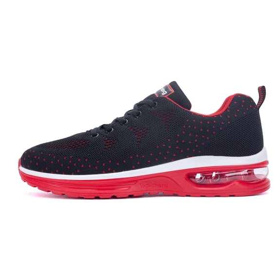 Men's Running Tennis Shoes Fashion Sneakers Comfortable Walking Sports Gym Non Slip Shoes Red Size 10.5