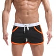 thumbnail image 1 of Men's Running Workout Bodybuilding Gym Shorts 3 inch Athletic Sports Casual Breathable Short Pants Orange, 1 of 5