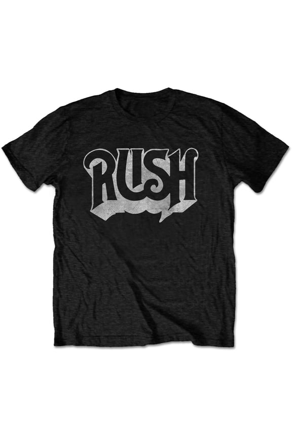 Men's Rush Logo Slim Fit T-shirt Medium Black