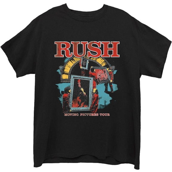 Men's Rush Moving Pictures Slim Fit T-shirt X-Large Black