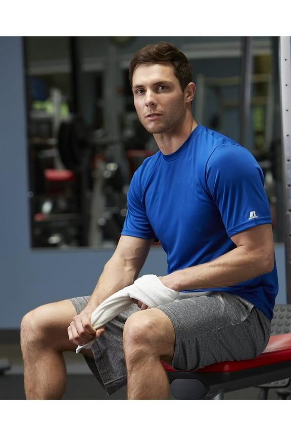 Men's Russell 629X2M1 Dri-Power Core Performance Tee (Cardinal 3XL)