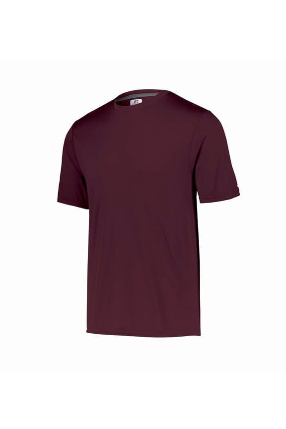 Men's Russell 629X2M1 Dri-Power Core Performance Tee (Maroon M)