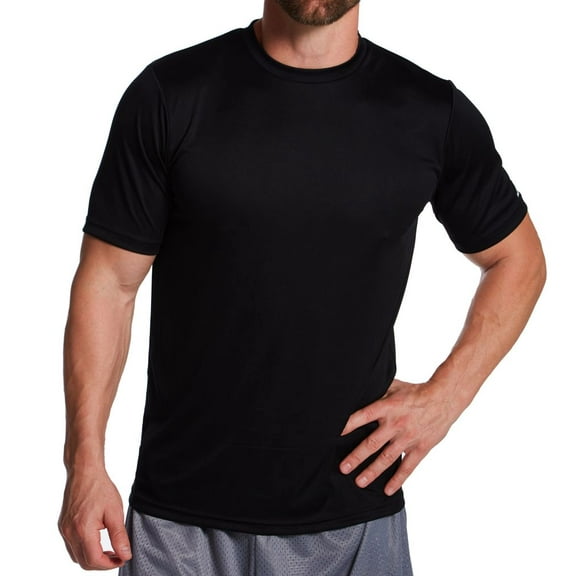 Men's Russell 629X2M1 Dri-Power Core Performance Tee (Black S)