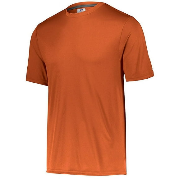 Men's Russell 629X2M1 Stock Core Performance Tee (Burnt Orange L)