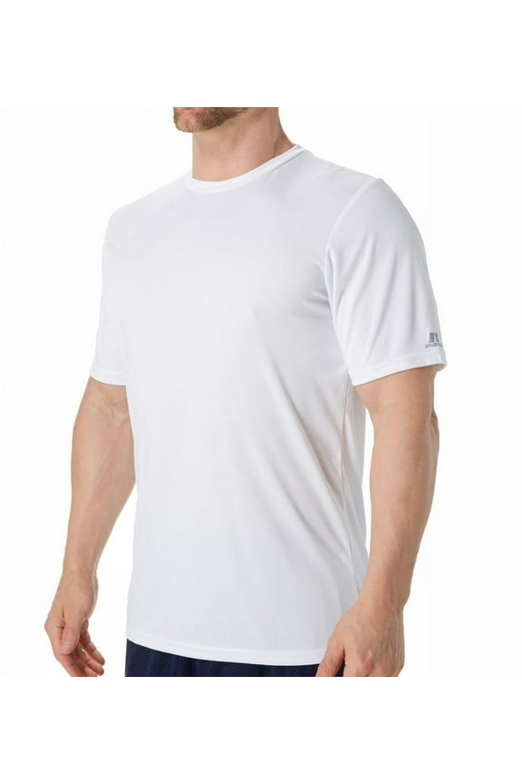 Men's Russell 629X2M1 Stock Core Performance Tee (White M)