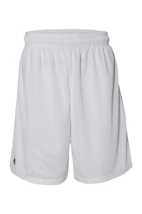 Men's Russell 651AFM0 Mesh Pocket Performance Short (White L)