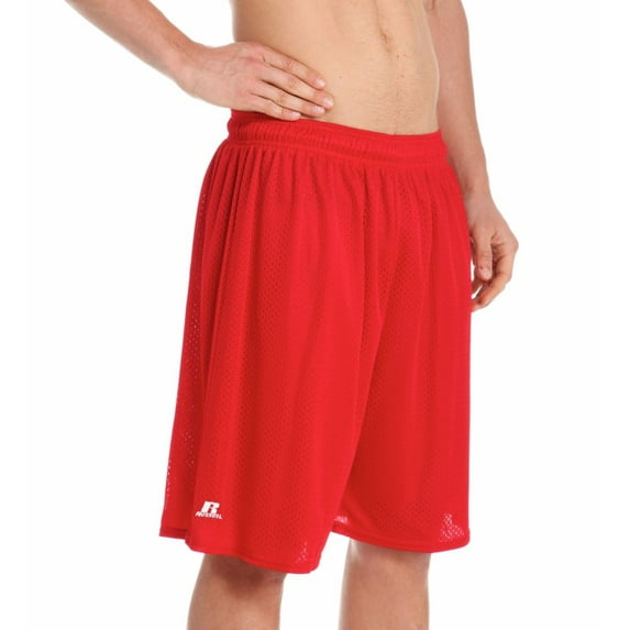 Men's Russell 659AFMK Dri-Power Nylon Tricot Mesh Short (True Red 2XL)