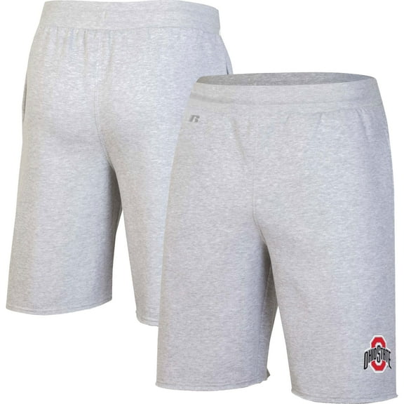 Men's Russell Ash Ohio State Buckeyes Logo Shorts