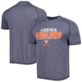 thumbnail image 1 of Men's Russell Athletic Heather Navy Virginia Cavaliers Athletic Fit Raglan T-Shirt, 1 of 3