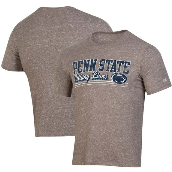 Men's Russell Heathered Charcoal Penn State Nittany Lions Tri-Blend T-Shirt