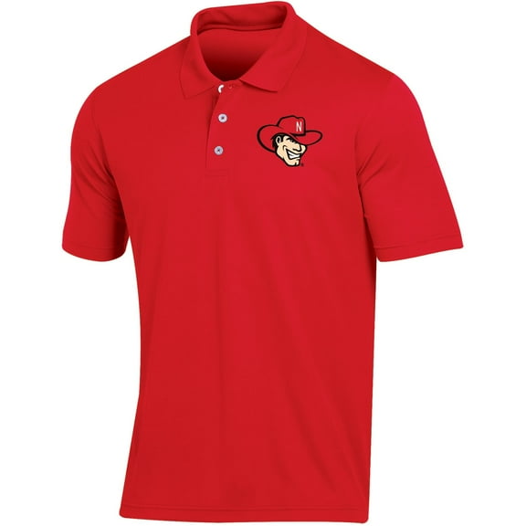 Men's Russell Scarlet Nebraska Huskers Classic Fit Synthetic Polo