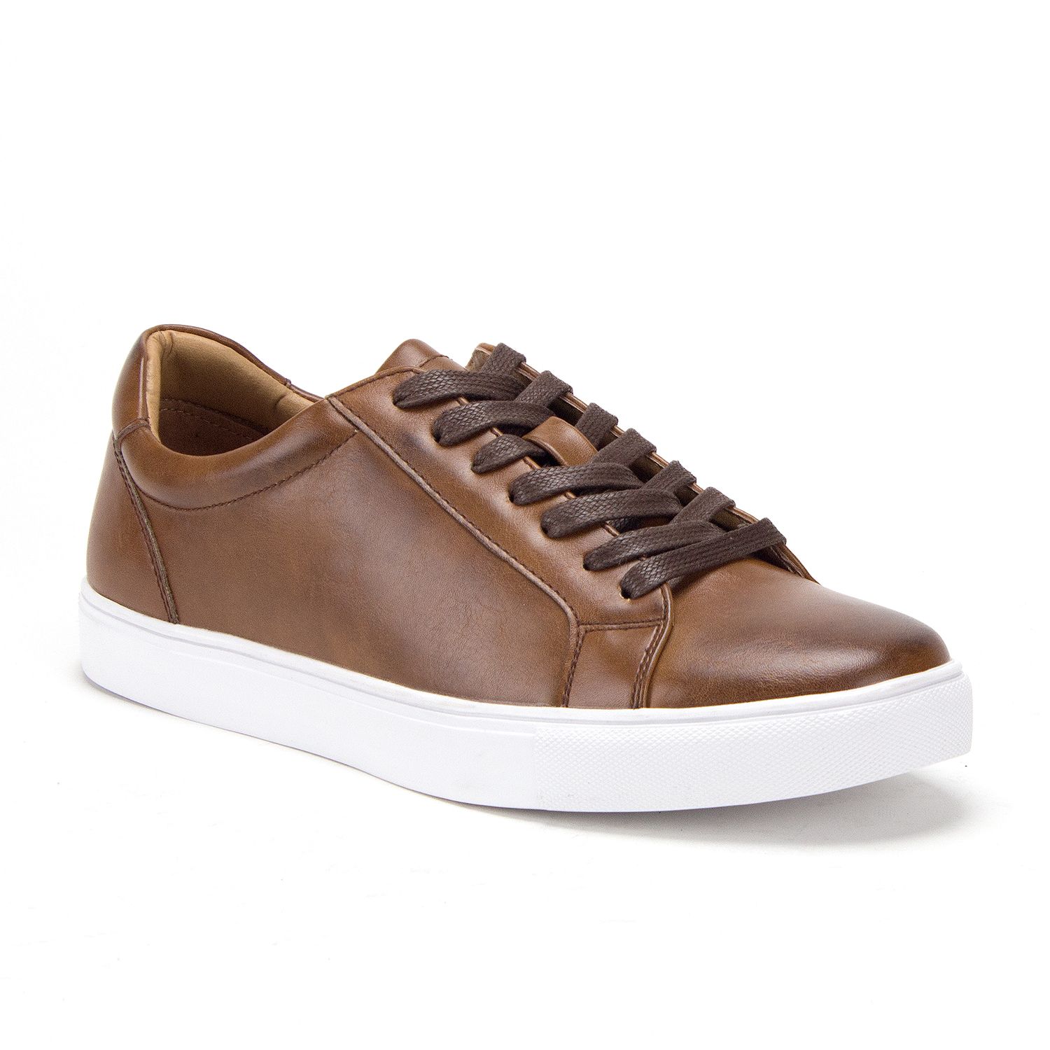 Men's S-1811 Classic Lace Up Plimsoll Skate Sneakers Shoes, Tan, 8 - image 1 of 4