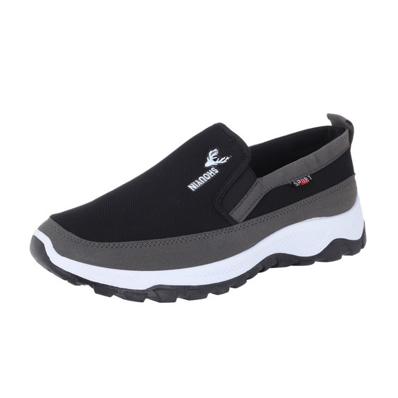 Men's S𝗅ip On Casual Shoes Breathable Lightweight Sneakers for Walking Comfortable Soft Sole L𝗈afers Shoes Daily Walking Casual Sport Shoes Summer Fashion Non-S𝗅ip Trainers Shoes