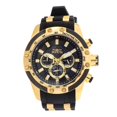 thumbnail image 1 of Men's SPEEDWAY Gold-Tone Silicone Band Steel Case Quartz Black Dial Analog Watch 25940, 1 of 5