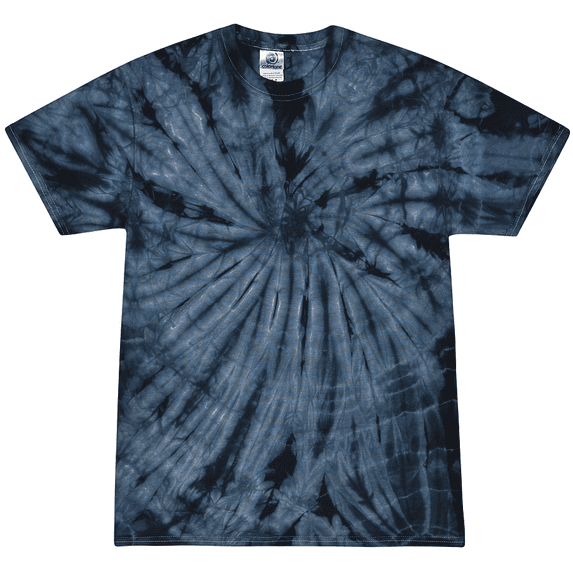 Men's SPIDER NAVY Tie Dye T-shirt, Adult Large