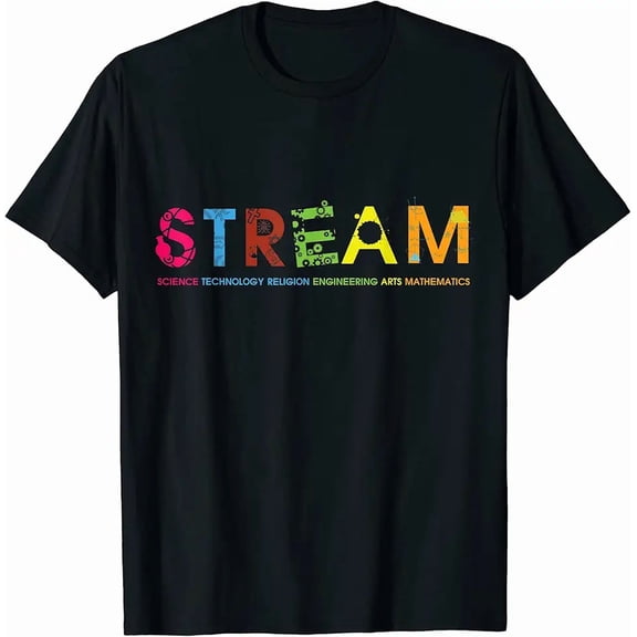 Men's STREAM Educational Science Art Graphic T-Shirt