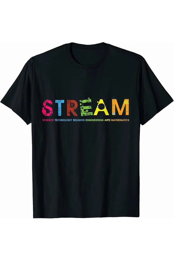 Men's STREAM Educational Science Art Graphic T-Shirt