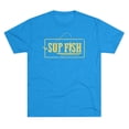 thumbnail image 1 of Men's "SUP Fish" Tri-Blend Crew Tee by Bird Island Outfitters, 1 of 4