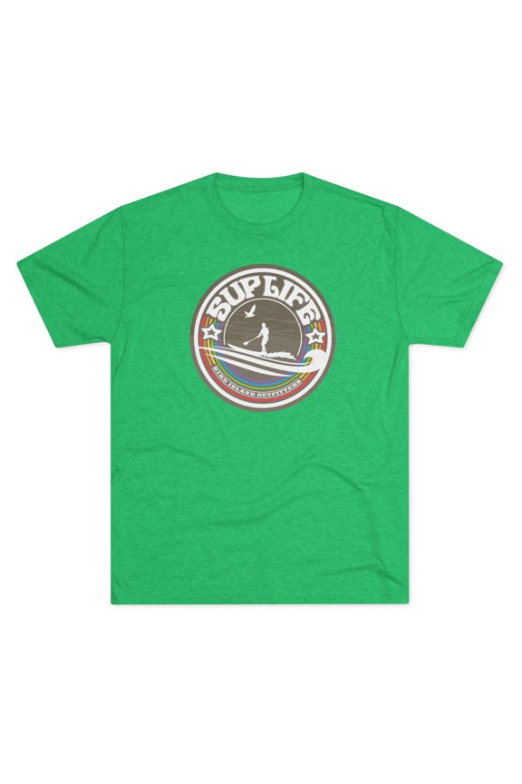 Men's "SUP Life" Tri-Blend Crew Tee by Bird Island Outfitters