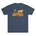 thumbnail image 1 of Men's "SUP Y'all Cowboy" Tri-Blend Crew Tee by Bird Island Outfitters, 1 of 4