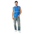 thumbnail image 1 of Men's Safety Orange Muscle Shirt - Reflective Safety Tank Top-6610-Ryl-2XL, 1 of 8