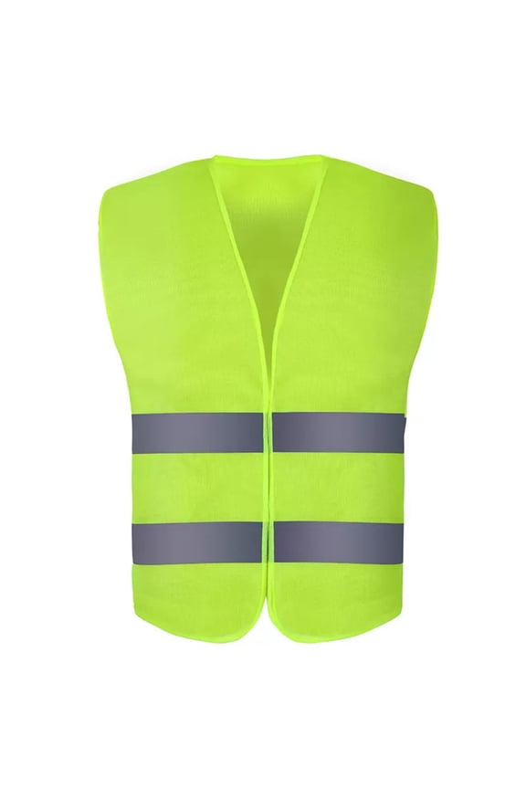 Men's Safety Vests with 2 High Reflective Strips for Traffic Work, Running, Surveyor and Security Guard