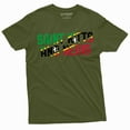 thumbnail image 1 of Men's Saint Kitts and Nevis T-shirt Federation of Saint Christopher and Nevis patriotic flag tee (Medium Military Green), 1 of 7
