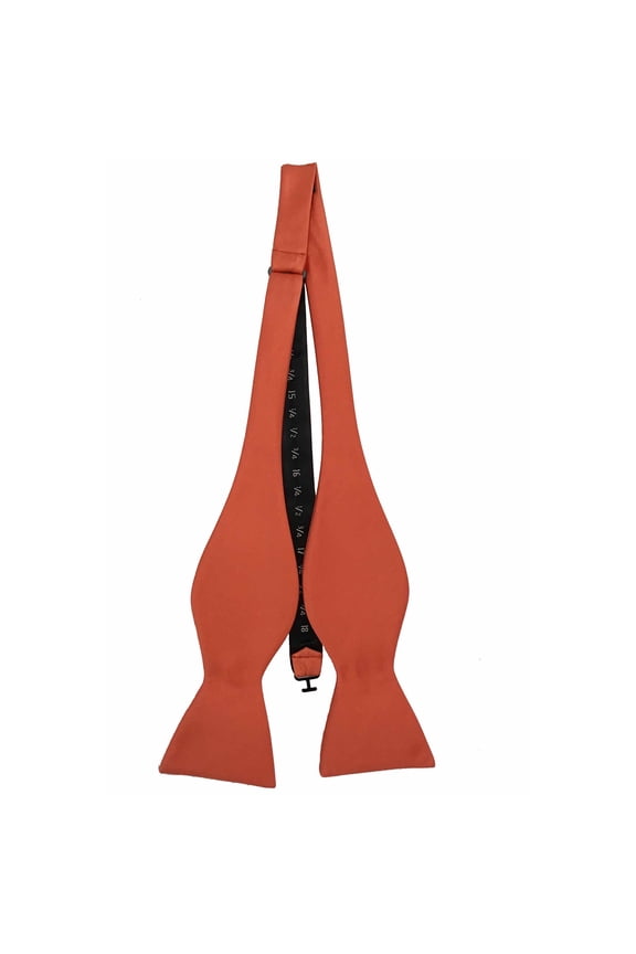 Men’s Salmon Formal Satin Self-Tie Bow Tie in a Variety of Colors by Spencer J’s Signature Satin Collection