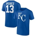 thumbnail image 1 of Men's Salvador Perez Royal Kansas City Royals Player Icon Name & Number T-Shirt, 1 of 3