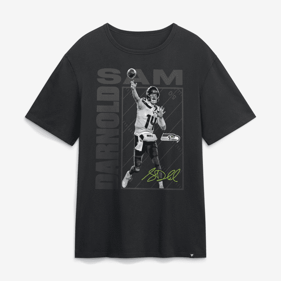 Men's Sam Darnold Black Seattle Seahawks Tonal T-Shirt
