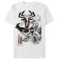thumbnail image 1 of Men's Samurai Jack Aku Nature Scene  Graphic Tee White 3X Large, 1 of 4