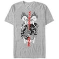 thumbnail image 1 of Men's Samurai Jack Katana Reflection Graphic Tee Athletic Heather 5X Large, 1 of 4