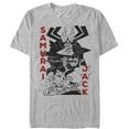 thumbnail image 1 of Men's Samurai Jack Scaramouche Scene  Graphic Tee Athletic Heather 4X Large, 1 of 4
