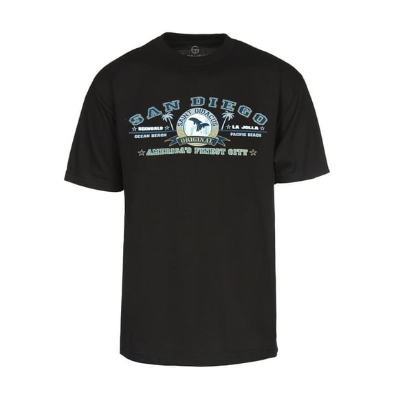 Men's San Diego America's Finest City Cotton T-Shirt - Black, L
