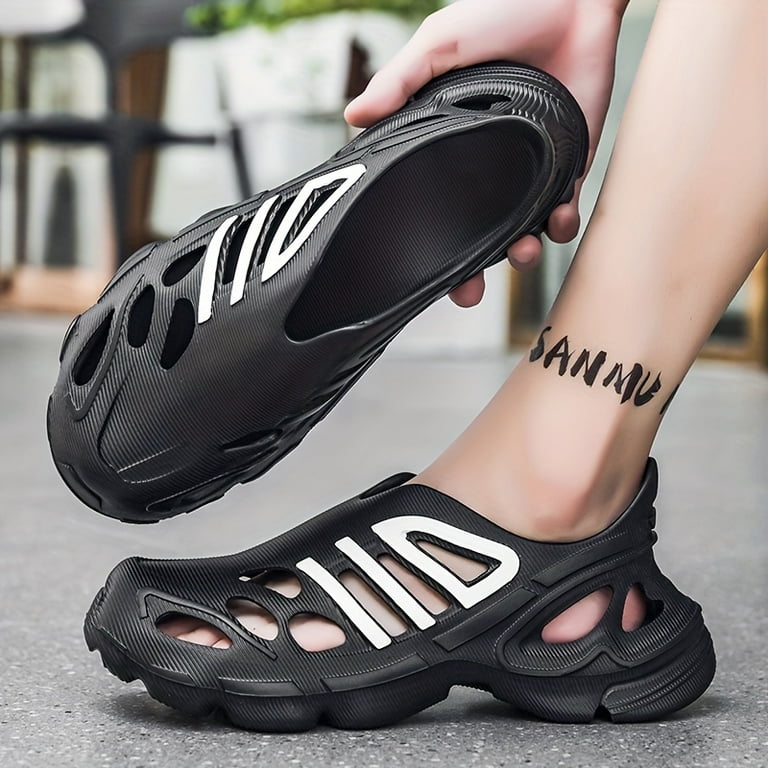 Men s Sandals Casual Non Slip Shoes Closed Toe Cut Out Shoes For Outdoor Beach Spring And Summer Walmart