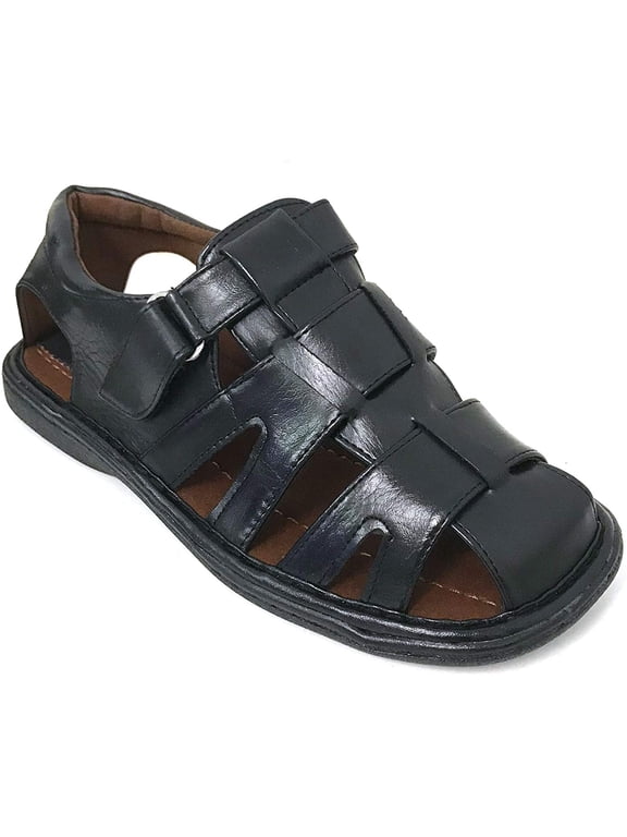 Men's Sandals Closed Toe Fisherman Adjustable Buckle Casual Slippers