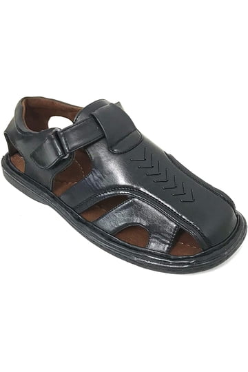 Mens Closed Toe Sandals in Mens Sandals | Black - Walmart.com display picture 1
