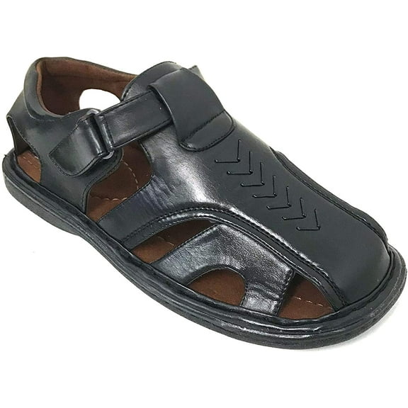 Men's Sandals Closed Toe Fisherman Adjustable Buckle Casual Slippers