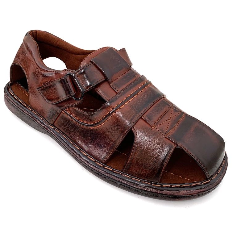 Men\'s Casual Tan Leather Fisherman Sandals with Adjustable Strap il_1080xN.6838122622_9cor.jpg main image 4