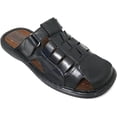 thumbnail image 1 of Men's Sandals Slides Closed Toe Hook and Loop Fisherman Flip Flops Slipper, 1 of 3