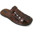 thumbnail image 1 of Men's Sandals Slides Closed Toe Hook and Loop Fisherman Flip Flops Slipper, 1 of 3
