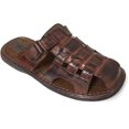 thumbnail image 1 of Men's Sandals Slides Closed Toe Hook and Loop Fisherman Flip Flops Slipper, 1 of 3