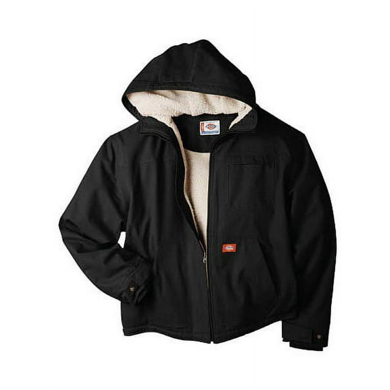 Men's Sanded Duck Sherpa Lined Hooded Jacket